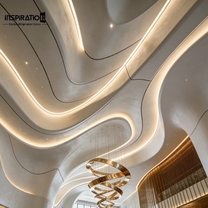 Fournisseur d'éléments de fronton contemporains, acoustiques, légers, sur mesure en GRG, fabriqués sur mesure pour la conception de portiques d'entrée de villas - Product Image 3