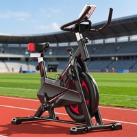 Spin Bike Aufrechtes Trainingsfahrrad 150kg Tragkraft für Heimfitness und Kardiotraining
