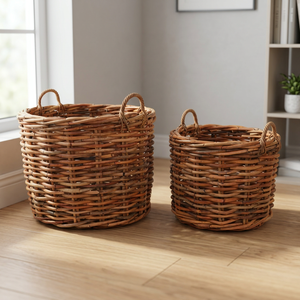 Panier à linge en osier en rotin tissé CL sans doublure de tissu à l'intérieur sans couvercle provenant d'invention - Product Image 3