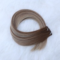 Extensions de cheveux de qualité supérieure, ultra-fines, invisibles, Genius Weft, double trame, cheveux vierges naturels, originaux, non traités