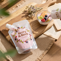 Système de recharge de poche réutilisable de bec de nourriture pour le yaourt 200ml