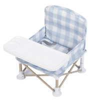 Chaises d'alimentation pour tout-petits OEM ASTM pour les voyages en plein air Chaise de camping pliable de luxe pour enfants avec table