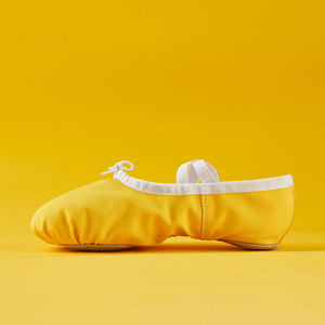 <span class=keywords><strong>Zapatillas</strong></span> <span class=keywords><strong>de</strong></span> <span class=keywords><strong>Ballet</strong></span> <span class=keywords><strong>de</strong></span> Lona <span class=keywords><strong>de</strong></span> Color Personalizado para Niñas, <span class=keywords><strong>Zapatillas</strong></span> <span class=keywords><strong>de</strong></span> Baile <span class=keywords><strong>de</strong></span> <span class=keywords><strong>Ballet</strong></span> Amarillo Brillante y Naranja, con Cordones, Transpirables, Pantuflas para el Hogar - Product Image 5