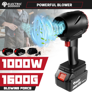 Déesse électrique CFJ016 noir 1600g sans brosse sans fil Turbo ventilateur Jet Air Blower Handheld 18V Li-Battery Pin DIY industriel - Product Image 2