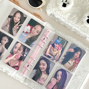 Nuevo Álbum de Fotos con Anillas A6 de Peluche, Organizador de Tarjetas Fotográficas de Hojas Sueltas, <span class=keywords><strong>Mini</strong></span> Álbum de Fotos - Product Image 5
