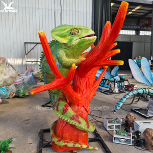 Lagarto Animatrónico Realista, Animal Mecánico con Sonido de Serpentina y Ojos Móviles |   Exhibición de la <span class=keywords><strong>Selva</strong></span> y Atracción de Parque Temático - Product Image 3