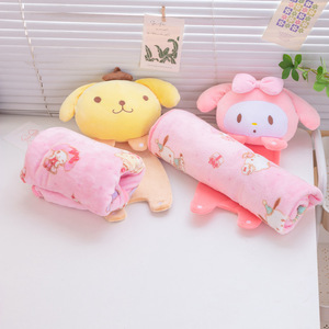 Manta Enrollable <span class=keywords><strong>de</strong></span> Peluche Botu Hot Kawaii Sanrioed, Manta <span class=keywords><strong>de</strong></span> <span class=keywords><strong>Anime</strong></span> Melody Cinnamon, Suave y Linda, Manta <span class=keywords><strong>de</strong></span> Viaje Portátil para Muñecas - Product Image 3