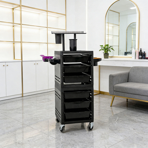 Professional Salon Equipment 6 Drawers Salon Rolling Cart With Hair Extension Rack for Hair Salon Barber Shop - Product Image 3