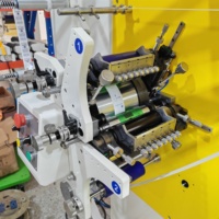 Machine d'impression d'étiquettes textiles flexo multicolores automatique, largeur d'impression 140 mm, imprimante d'étiquettes tissées pour vêtements