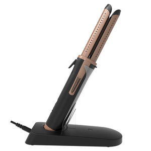Cordless Hair Straightener With Dual Ceramic Plates For Quick Styling At Home Or Hotel Use - Product Image 1