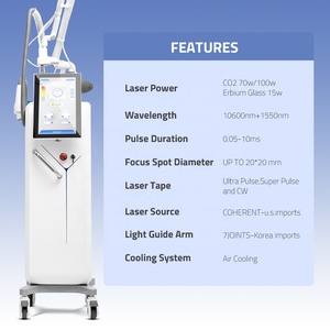 Laser fractionné Haidari FONS <span class=keywords><strong>SVR</strong></span> Clinic Professional 10600Nm Erbium 1550nm pour l'élimination des cicatrices d'acné et le resserrement vaginal, tube métallique RF - Product Image 2