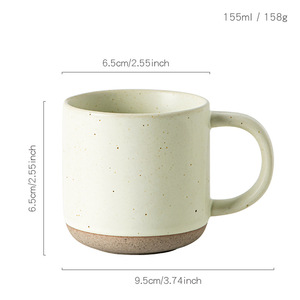 Taza de Café de Cerámica Rústica de 150 ml, Color Morandi Creativo, con Diseño de Puntos Esmerilados, Taza Pequeña para Agua, para Restaurante o Cafetería - Product Image 4