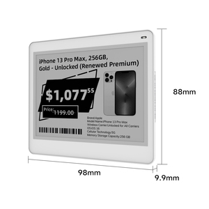 Электронный ценник MinewTag с 4,2-дюймовым E-Ink дисплеем, система ESL, цифровой ценник с поддержкой BLE, двухцветный электронный ценник для магазина - Product Image 1