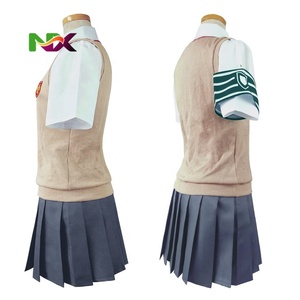 Disfraz de Cosplay de Uniforme Escolar de A Certain Scientific Railgun, <span class=keywords><strong>Mikoto</strong></span> <span class=keywords><strong>Misaka</strong></span>, Kuroko Shirai, Traje de Anime para Halloween - Product Image 2
