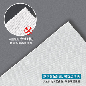 Cleanroom Wipes <b>Microfiber</b> Single Layer Lint Free 4 6 9 Inch Rectangle For Laboratory Industrial Use - Product Image 3