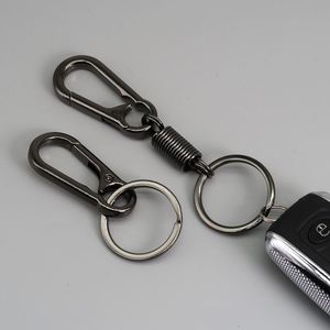 Mosquetones universales de aleación de zinc ecológicos con anillo de resorte para mochila, llaveros promocionales para coche, llaveros para adultos, venta al por mayor para empresas - Product Image 2