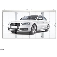 Mur vidéo LED transparent d'intérieur P2.8-5.2, écran couleur HD pour vitrine de centre commercial