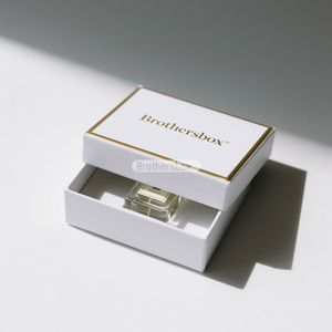 Biodegradable Bespoke White Lid Base Box Custom <b>Design</b> Luxury Perfume Gift Box With Insert - Product Image 1