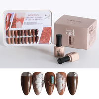 Kit de vernis à ongles en gel HONEY GIRL, ensemble complet, marque privée, vernis à ongles en gel UV, ensemble de vernis à ongles en gel