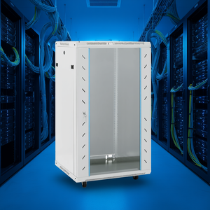 Gabinete de Red de 18U y 19 Pulgadas, IP20, Gris, con Patas Giratorias, Rack para Centro de Datos - Product Image 2