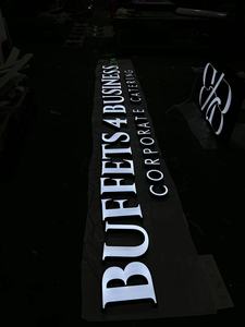 Tùy chỉnh Công ty Văn phòng quảng cáo ngoài trời 3D LED <span class=keywords><strong>Acrylic</strong></span> dấu hiệu ánh sáng phía trước-lit PVC thư <span class=keywords><strong>signage</strong></span> cho các tòa nhà khách sạn Biển hiệu - Product Image 3