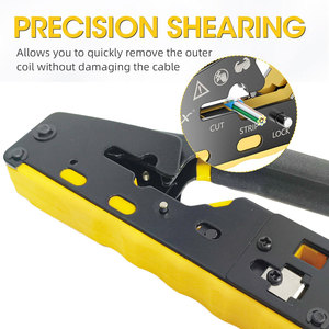 RJ12 RJ11 mạng Cáp kẹp crimper Công Cụ Kìm Kit Wire Cutter vượt qua thông qua thông qua 8P 6P Eazy RJ45 Uốn Tóc bồng công cụ - Product Image 6