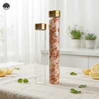 Flacon en verre tubulaire en borosilicate à col vissé, de 5 ml à 30 ml, avec bouchon en aluminium pour le stockage de sucre et de collations, forme cylindrique