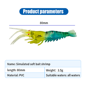 Leurre <span class=keywords><strong>de</strong></span> pêche BST en caoutchouc souple imitation crevettes artificielles sans hameçon pour la pêche en <span class=keywords><strong>mer</strong></span> et la pêche à la carpe - Product Image 3