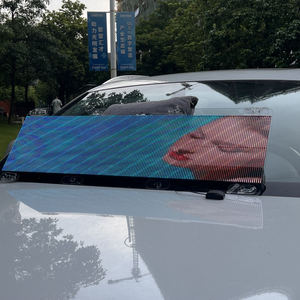 MDS hiển thị HD quảng cáo di động xe buýt dẫn Màn hình 4G Wifi siêu trong suốt rộng Volt điện phía sau cửa sổ quảng cáo dẫn hiển thị - Product Image 3