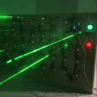Jeu interactif d'évasion en intérieur : Défi labyrinthe vert avec jeu de lumière laser pour le divertissement