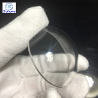 Cúpula transparente redonda personalizada Lente de cristal de zafiro Cristal de reloj transparente