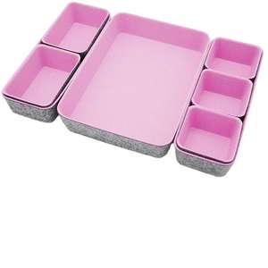 Caja de almacenamiento de fieltro, el color se puede personalizar, organizador de cosméticos, contenedor, cajón de oficina, organizador, caja de escritorio - Product Image 6