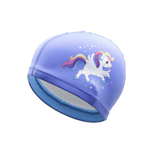 Bonnet de bain pour enfants en tissu PU imperméable, dessin animé, pour la natation et les sports nautiques - Product Image 2