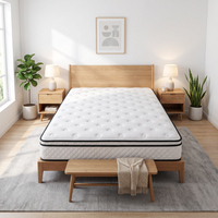 Großhandelspreis King Queen Single Double Size Latex Gel Memory Foam Taschenfederkern Hotelbettmatratze mit Stoffbezug in Box