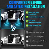 Luz de Bienvenida LED Inalámbrica Universal para Automóvil Shuntour, Lámpara de Proyección de Sombra Fantasma HD, para Decoración de Automóviles
