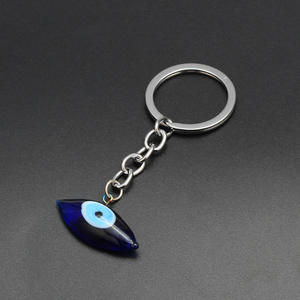 Venta al por mayor Demon Eye Pendant llavero de cristal azul Evil Eye llavero para bolsos decoración de joyería de coche - Product Image 4