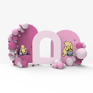 Wedding Suppliers tension fabric Backdrop Wall Wedding Decoration Arch fabric Backdrop Stand