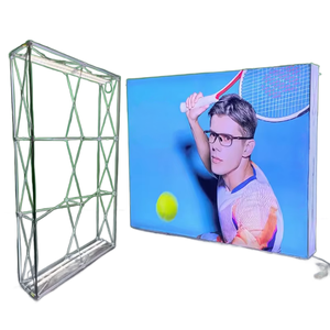 定制长方形可折叠展台便携式贸易展<span class=keywords><strong>SEG</strong></span>弹出式LED灯箱展示架 - Product Image 4