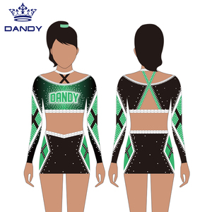 Dandy Custom Dance Team <span class=keywords><strong>Allstar</strong></span> Cheer Outfits Uniforme de pom-pom girl personnalisé pour enfants - Product Image 6