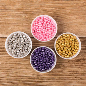 4mm Edible Cake Pearl 100g <strong>Cupcake</strong> <strong>Sprinkles</strong> Edible Candy Cake Tools for Dessert and Candle Packaged in Bag - Product Image 5