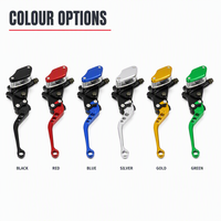 Nouveau levier de frein et d'embrayage universel CNC pliable de 22 mm, réglable, design feuille d'érable, pour moto tout-terrain, pièces de rechange modifiées