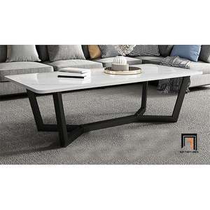 Modern Minimalist OEM/ODM High Quality Herringbone Base <b>Table</b> (Fishbone Design <b>Table</b>) Sintered Stone Coffee <b>Tables</b> - Product Image 6