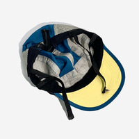 Sombreros atléticos de marca personalizados, gorros para correr de ala corta sin forma, gorro de surf ligero transpirable de secado rápido con palanca ajustable