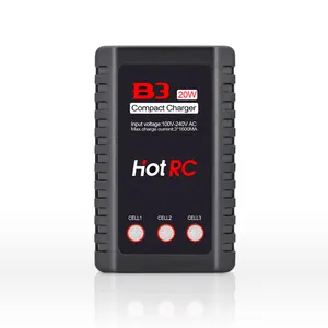 HotRc Imax B3 20W1.6Aコンパクトポータブルバッテリーバランス充電器7.4V 11.1V RC LiPoバッテリーEU US