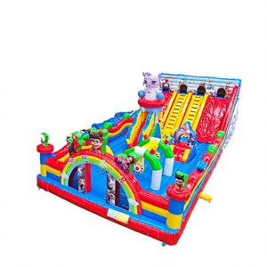 Tianbuer - Castillo Inflable Comercial Portátil de PVC con Tobogán, Capacidad para 30 Personas, Parque Infantil y Soplador - Product Image 4