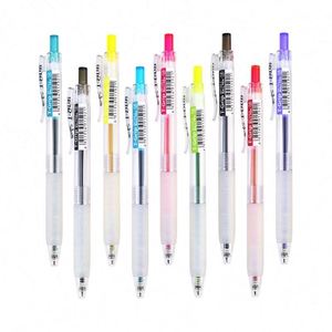 Wholesale Promotion Custom Logo Printed ABS Plastic Ball Point <b>Pen</b> 0.5 0.7 mm Yellow Orange Body All Printing Novelty Design - Product Image 2