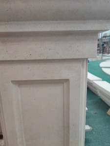 Columna Conmemorativa Moderna de Piedra Caliza Sólida, Pilar de Piedra Caliza Natural Beige <span class=keywords><strong>Fontainebleau</strong></span> para Templos y Santuarios al Aire Libre - Product Image 3