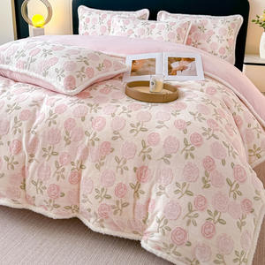 High-End Gesneden Wollen Fleece 11-delige Dekbed Set Herfst Warme Dekbedovertrek Verdikte Bedlaken Waterbestendige Kwaliteit - Product Image 6