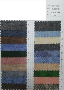 0,6-0,7mm Jeans en relieve <span class=keywords><strong>polipiel</strong></span> PU tela de cuero de imitación para hacer Diy bolsos prendas lazos manualidades Material decoraciones - Product Image 5