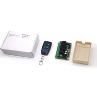 Control Remoto Universal Inalámbrico de Cuatro Canales, 12V, Aprendizaje de Código, 433, 92MHz, 315MHz, RF, Transmisor y Receptor para Puerta de Garaje